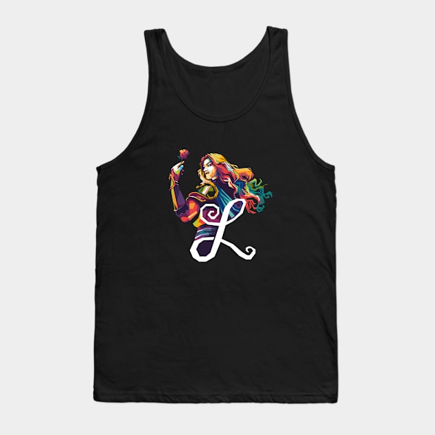 Lancelot WPAP Tank Top by Tupai Art